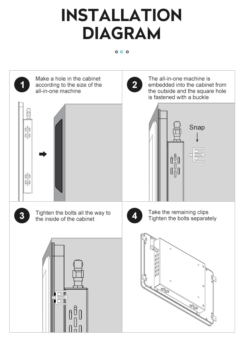 10.1 11.6 13.3 15.6 Inch Waterproof IP65 Touchscreen PC Window11 Linux Ubuntu Industrial Panel Wall Mount/Embedded RK3568 CPU - Cubetouch